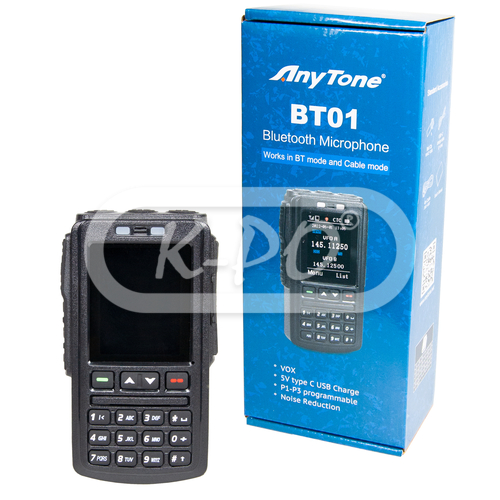 Miccrofono BLUETOOTH ANYTONE BT-01 compatible con el Anytone AT-D578UV