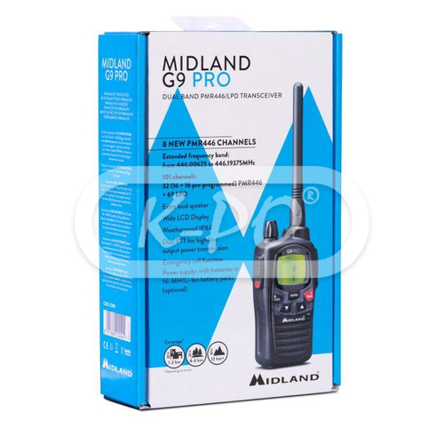 MIDLAND G9-PRO BLAZER walkie free use PMR 446 !! NEW MODEL !!